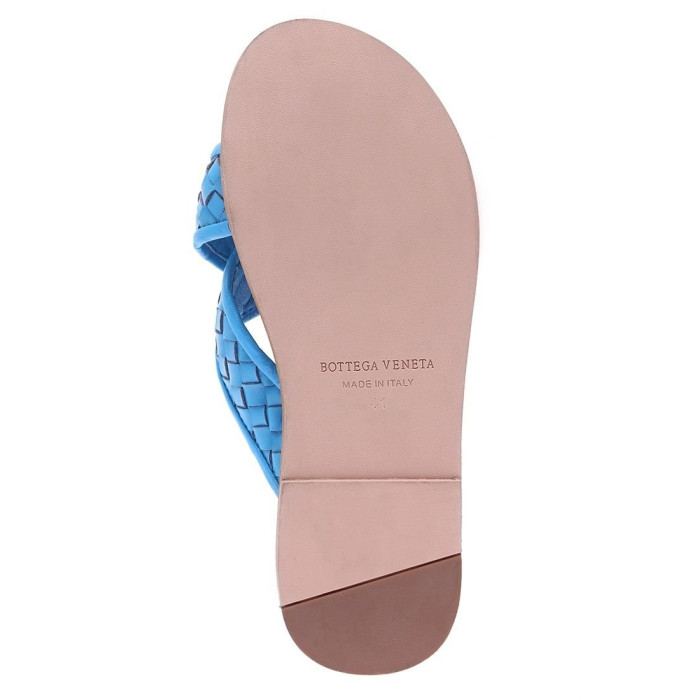 Чоловічі шльопанці Bottega Veneta блакитні 269558