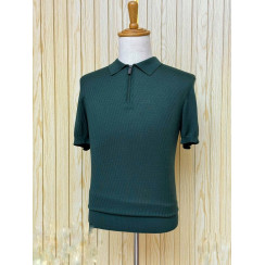 Мужская футболка Zegna зеленая 8022-13