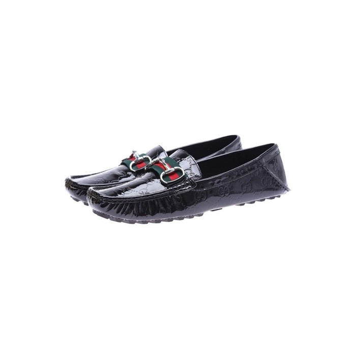 Чоловічі мокасини Gucci чорні 2391-8
