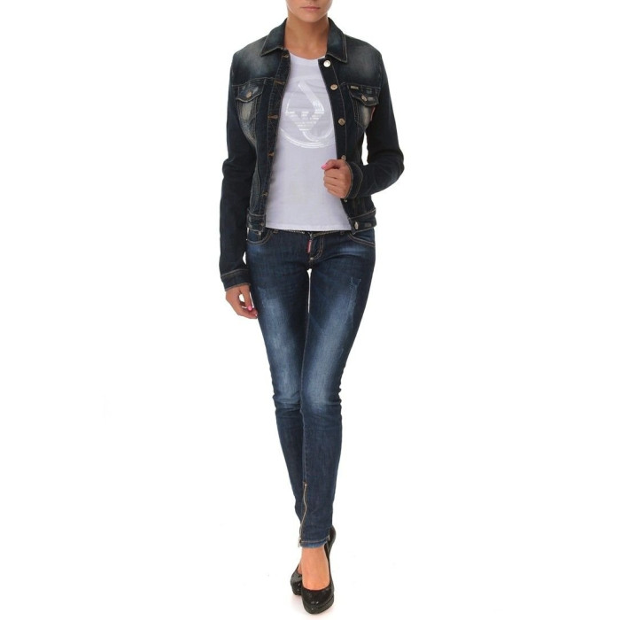 Жіноча джинсова куртка Dsquared синя 3124