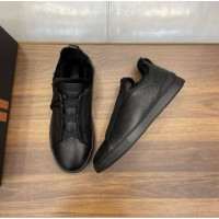 Чоловічі чоботи Zegna чорні S4667