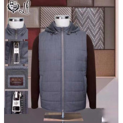 Мужской жилет Loro Piana серый 9003-1