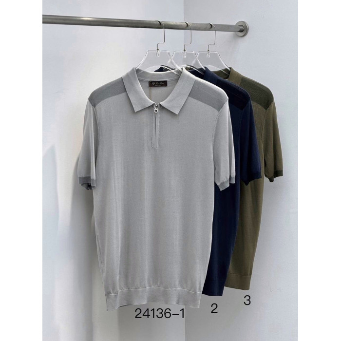 Мужская футболка Loro Piana синяя 24136-2