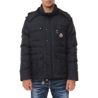 Мужской пуховик Moncler синий z028