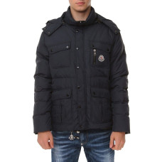 Мужской пуховик Moncler синий z028
