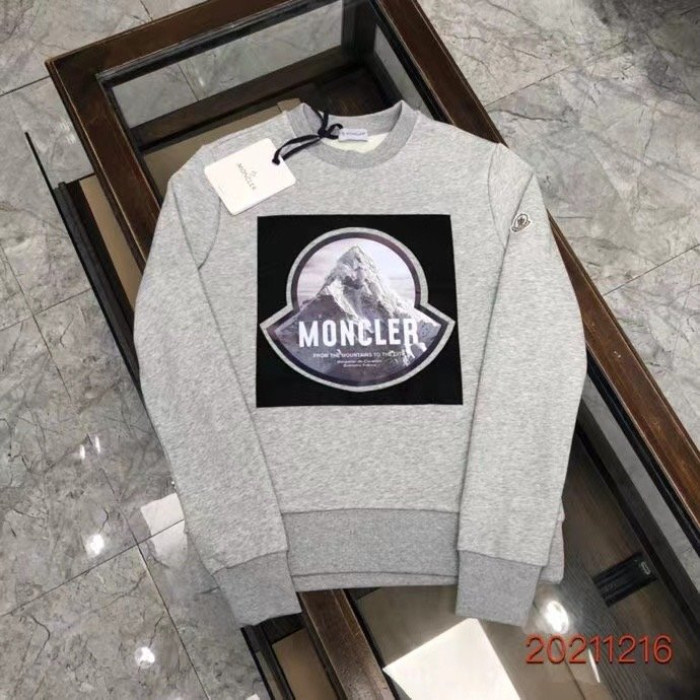 Мужской свитшот Moncler серый 6252