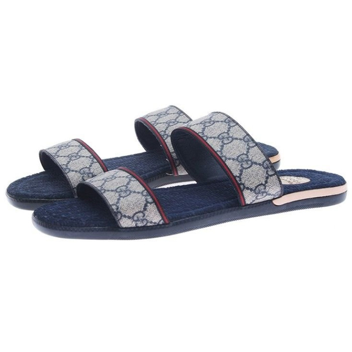 Чоловічі шльопанці Gucci сині 256782