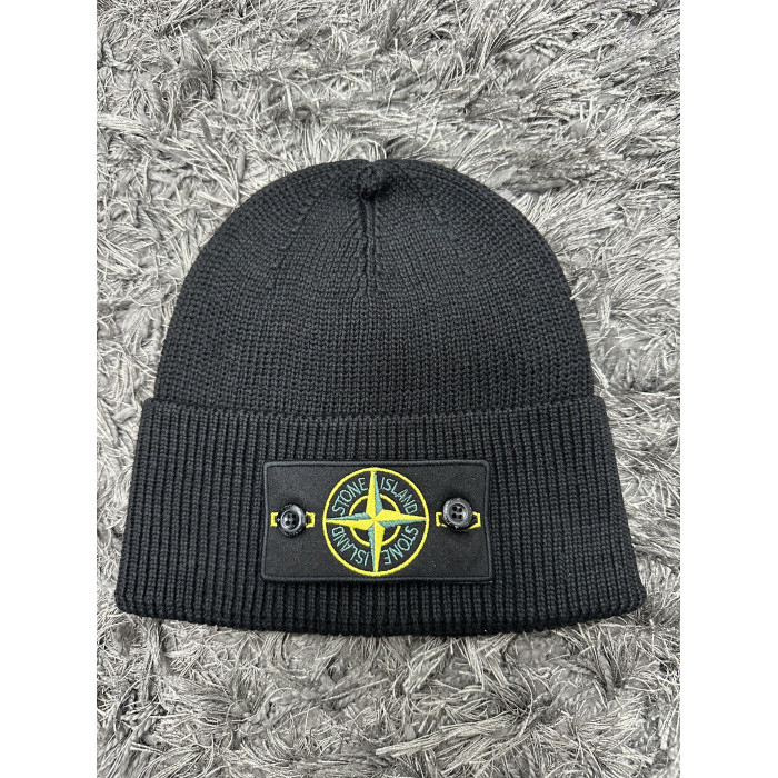 Чоловічий головний убір Stone Island чорний 1530