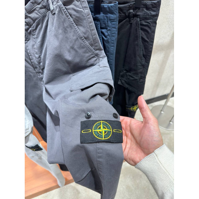 Чоловічі спортивні брюки Stone Island темно-сірі K-014