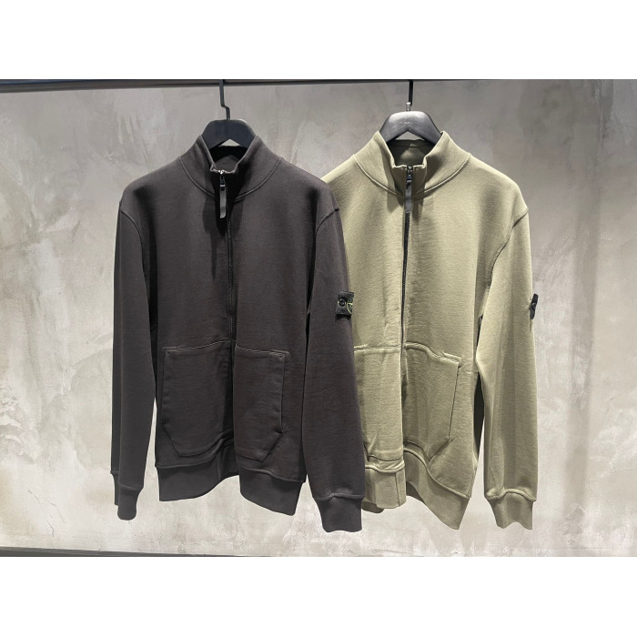 Мужская олимпийка Stone Island зеленая 23-121
