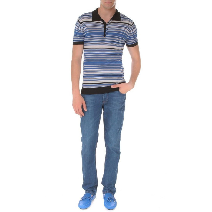 Мужская футболка Kiton синяя 2064