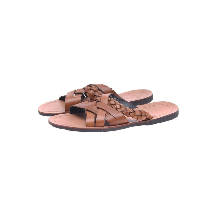 Мужские шлепанцы Bally коричневые 0956-1