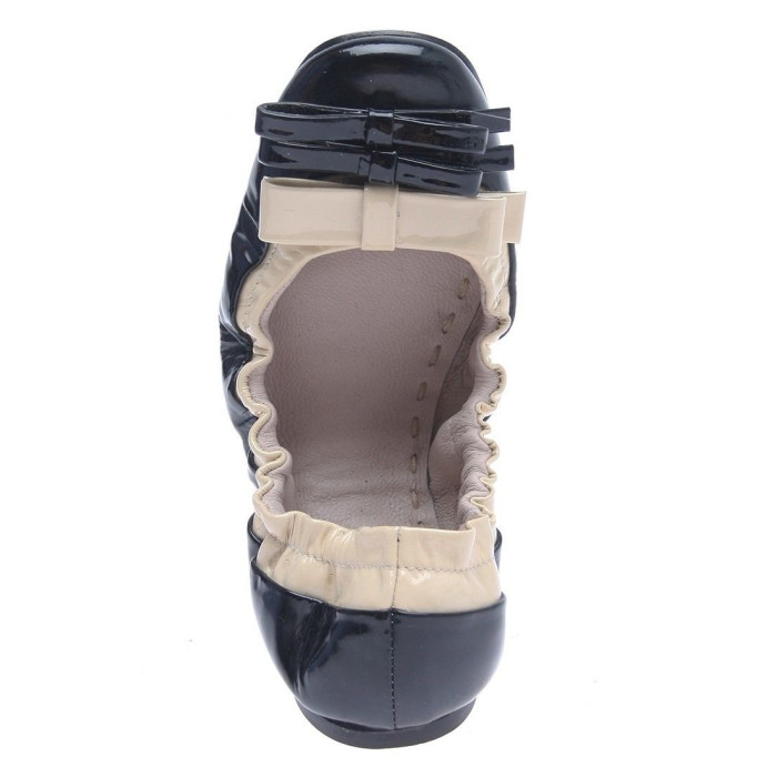 Женские балетки Miu черные m25-1