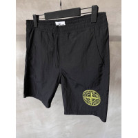 Мужские пляжные шорты Stone Island черные y-001