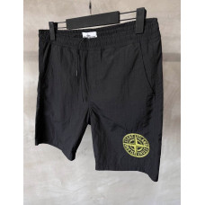 Чоловічі пляжні шорти Stone Island чорні y-001