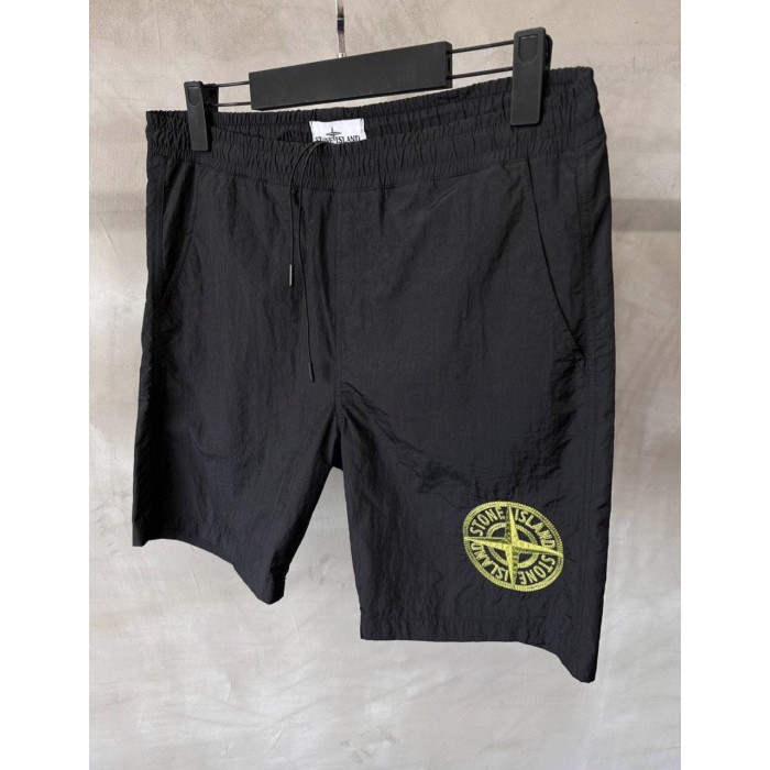 Чоловічі пляжні шорти Stone Island чорні y-001