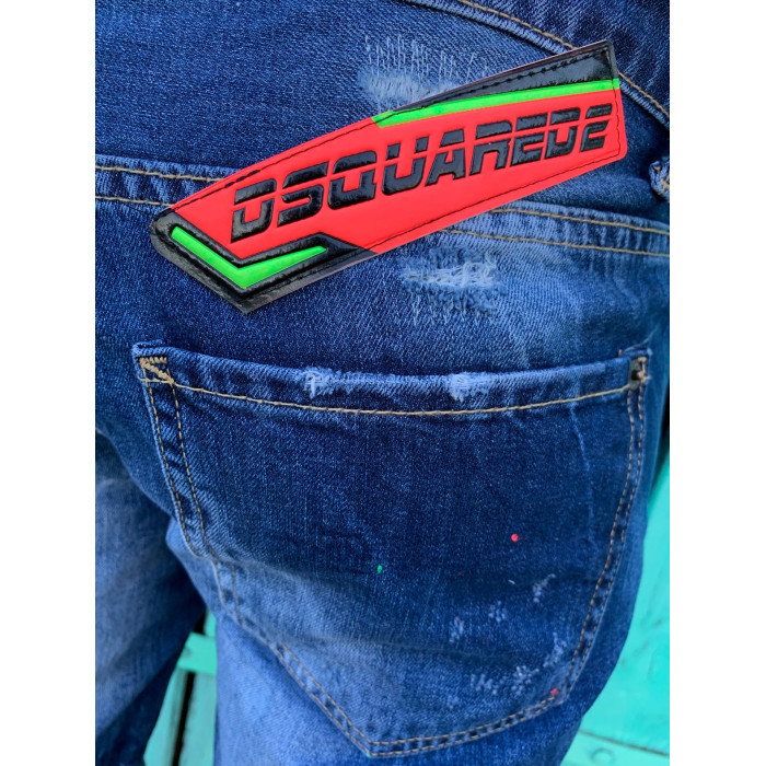 Чоловічі шорти Dsquared сині 03-239