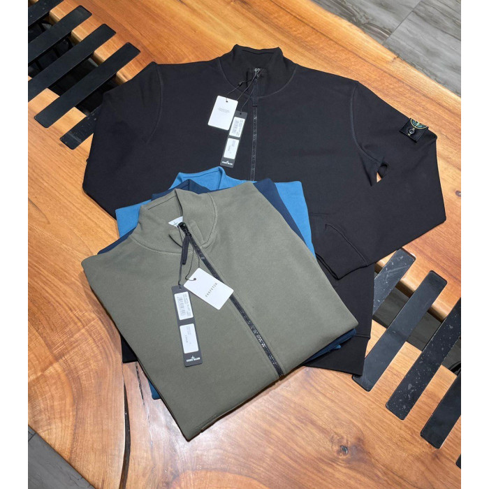 Мужская олимпийка Stone Island зеленая 23-121