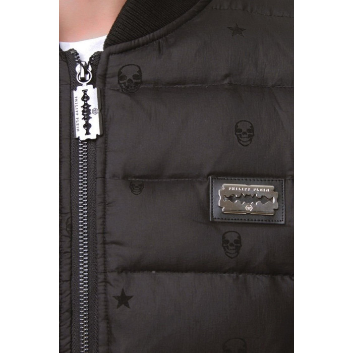 Чоловічий пуховик Philipp Plein чорний 1807
