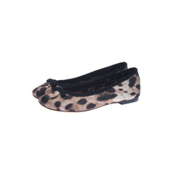 Женские балетки Dolce&Gabbana коричневые 373-6