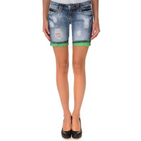 Женские шорты Philipp Plein голубые 5451-2