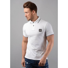 Чоловіча футболка Stone Island біла 21-22