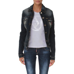 Женская джинсовая куртка Dsquared синяя 3124