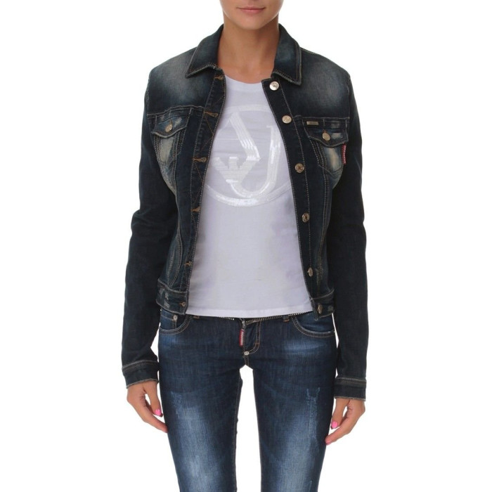 Жіноча джинсова куртка Dsquared синя 3124