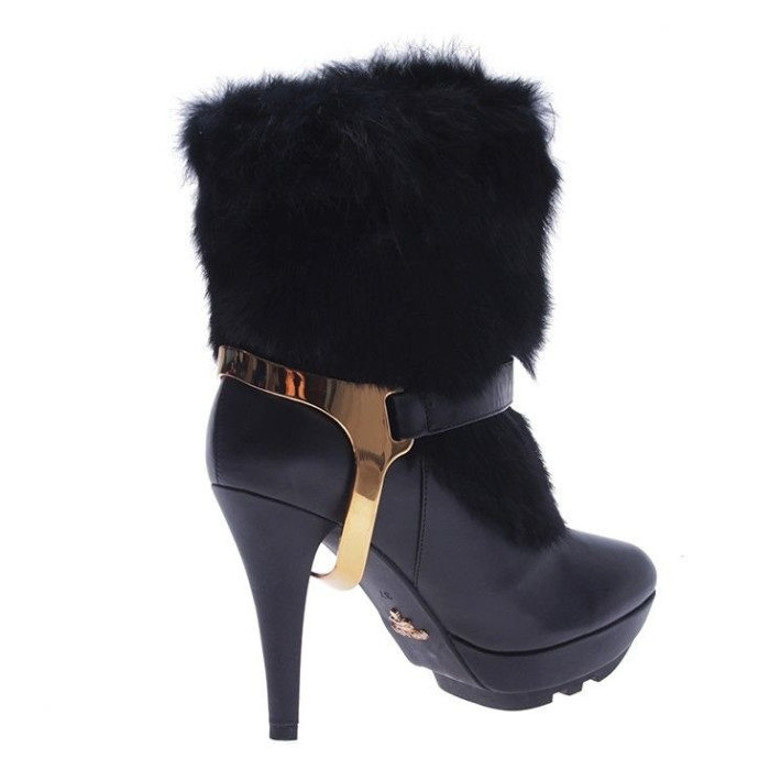 Жіночі ботильйони Prada чорні 801-1