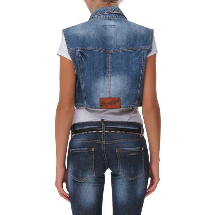 Жіночий жилет Dsquared блакитний 4113-1