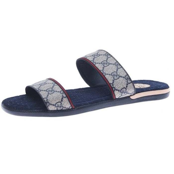 Чоловічі шльопанці Gucci сині 256782