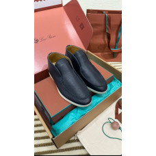 Мужские лоферы Loro Piana синие 888-808