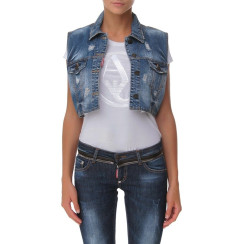Женский жилет Dsquared голубой 4113-1