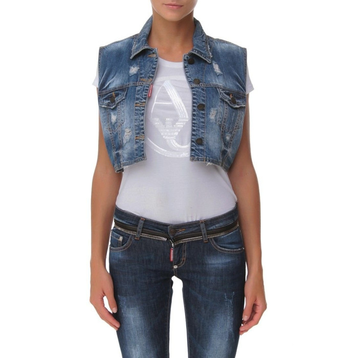 Жіночий жилет Dsquared блакитний 4113-1
