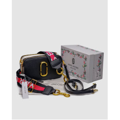 Жіноча сумка Marc Jacobs The Snapshot Black/Pink Belt Premium
