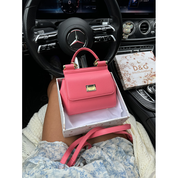 Жіноча сумка Dolce&Gabbana Kim Sicily Small Pink Premium