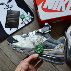 Чоловічі кросівки Travis Scott X Nike Air Max 270 React Nike 'Grey'
