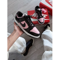 Жіночі кросівки Nike Dunk Low Wmns Lace Pack - Regal Pink Black Patent Foam