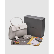Жіноча сумка Balenciaga Rodeo Mini White/Silver Premium