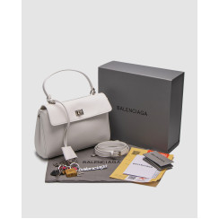 Жіноча сумка Balenciaga Rodeo Mini White/Silver Premium