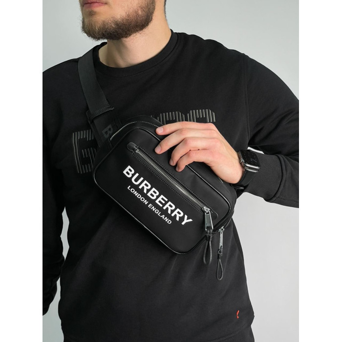 Чоловіча бананка Burberry Paddy Bag in Black Premium