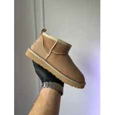 Жіночі зимові ботинки Ugg Ultra Mini Beige Sand Premium