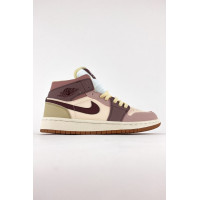 Жіночі баскетбольні кросівки Nike Air Jordan 1 Retro Beige Brown