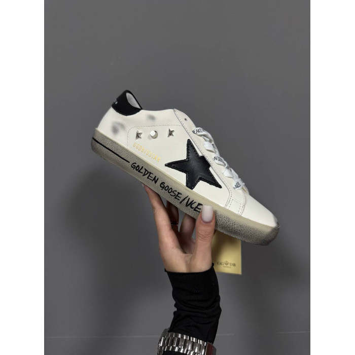 Жіночі кросівки GG GGDB STAR | WHITE / BLACK INSCRIPTION Premium