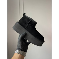 Жіночі зимові ботинки UGG Ultra Mini Platform Black Premium