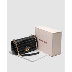 Жіноча сумка Michael Kors Tribeca Large Quilted Leather Shoulder Bag Black Premium