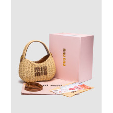 Жіноча сумка Miu Miu Wander Wicker Handbag Premium