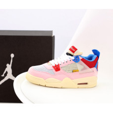 Жіночі баскетбольні кросівки Air Jordan 4 Retro Nike SP Guava Ice из коллаборации с Union