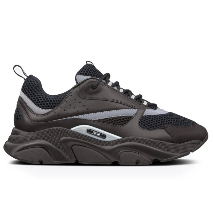 Чоловічі кросівки Dior B22 Black Calfskin Trainer Premium