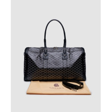 Жіноча та чоловіча сумка Goyard Boston 55 Bag Black Premium